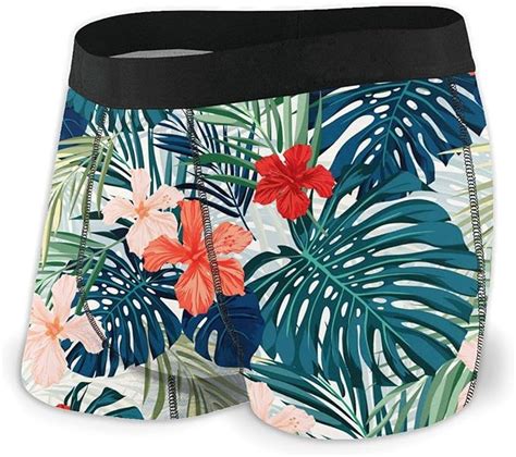 Tropical Flowers Mens Boxer Briefs Comfort Underwear Classic Cool