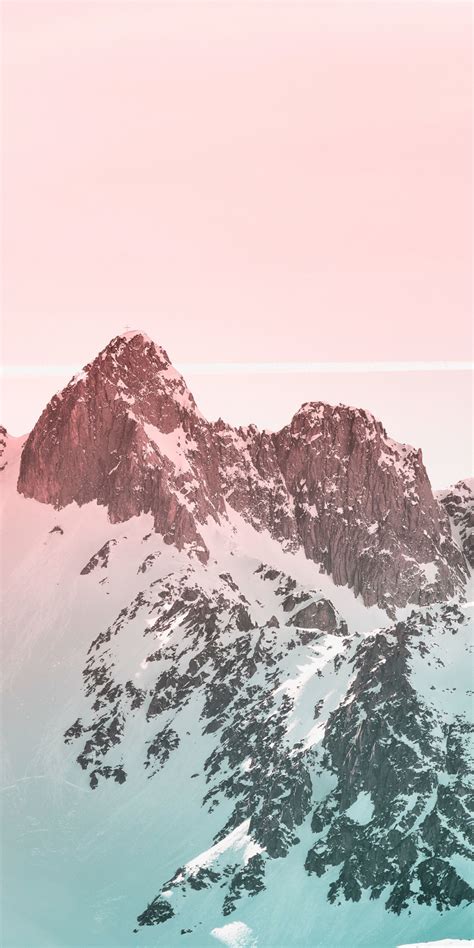 Download Wallpaper 1080x2160 Altitude Glacier Mountain Peaks Nature