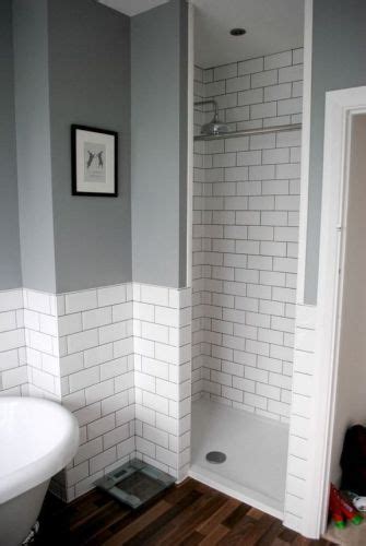 Second, i'd like to have a somewhat larger grout line to break up all the. 81+Detailed Notes On White Subway Tile Bathroom Dark Grout ...