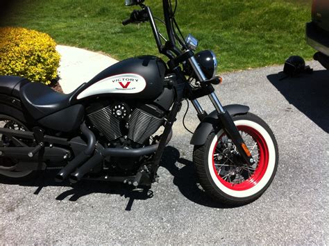 Hacker exhaust with tuner kit. 2012 Victory High-Ball™ (Suede Black w/graphics ...