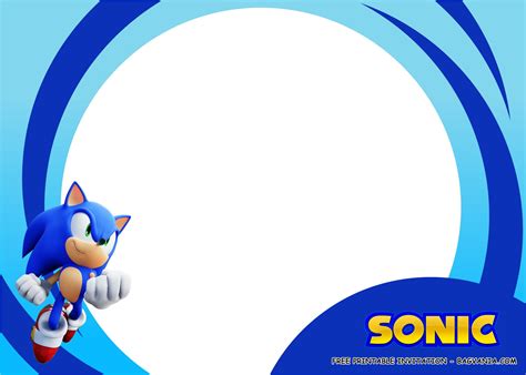 Sonic The Hedgehog Invitation Template