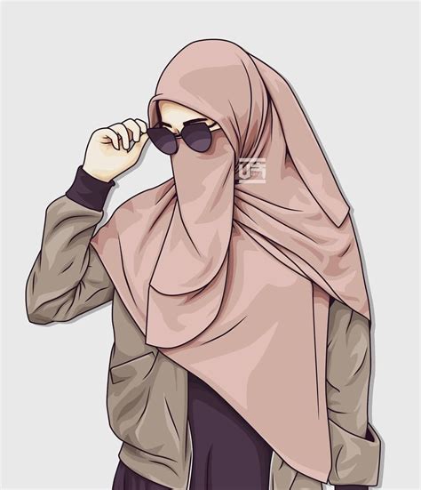 31 Inspirasi Muslimah Bercadar Cantik Kartun Ragam Muslim