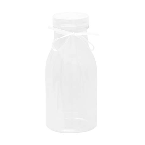 Mini Milk Bottles With Ribbon Discount Party World