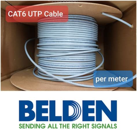 Belden Cat6 Utp Cable 7814a Per Meter Shopee Philippines