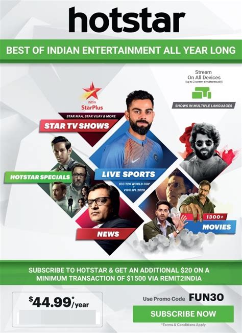 Maybe you would like to learn more about one of these? Hotstar USA Promo Code & Subscription Deals- FUN30 (Free ...