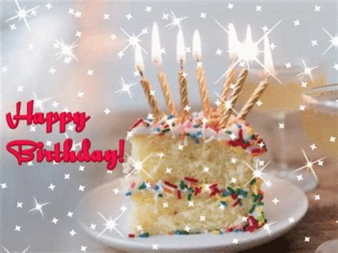 Animated Happy Birthday Slice Cake GIF GIFDB Com