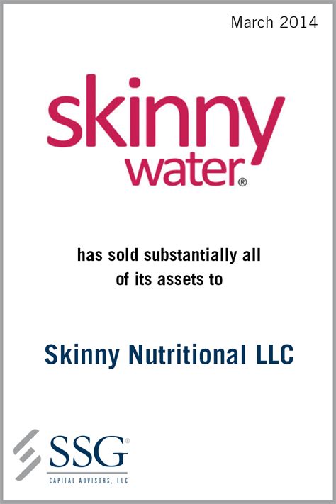 Skinny Nutritional Corporation Ssg Capital Advisors Llc