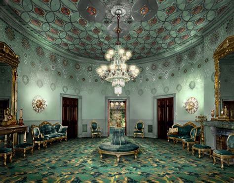 The White House Blue Room As Decorated By Louis Comfort Tiffany