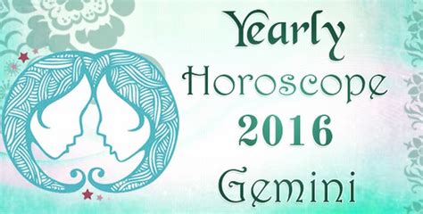 Yearly Horoscope 2016 Gemini Ask My Oracle