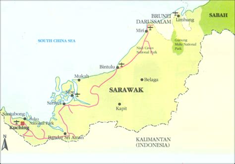 Sarawak museum is dedicated to displaying local indigenous arts and crafts. Sarawak Map - Sarawak • mappery