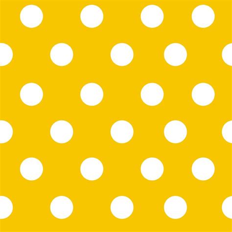 Yellow Seamless Polka Dot Pattern Vector Free Stock Vector High