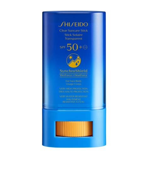 shiseido clear suncare stick spf 50 20g harrods uk