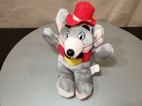 Vintage 1994 Chuck E Cheese Mouse Stuffed Animal Plush Toy By Showbiz