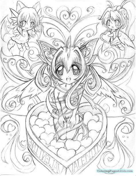 Angel Anime Girl Coloring Pages Coloring Pages For Kids