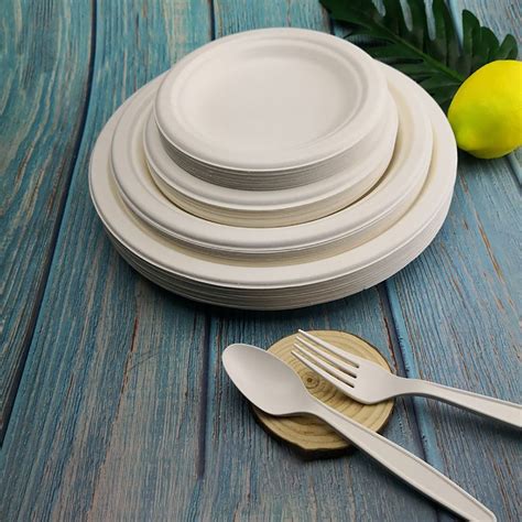 Biodegradable Food Grade Plates With Tableware Paper Plates With
