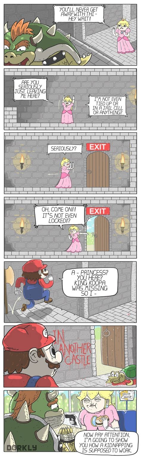 Princess Peach Mario Kidnapping Princess Peach Games Comics Funny Comics Strips