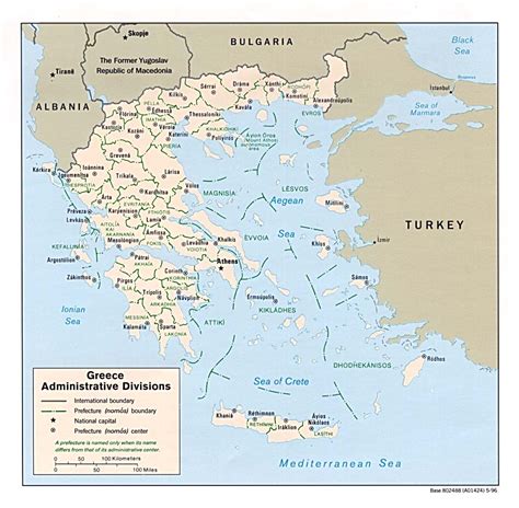 Karte Griechenland 