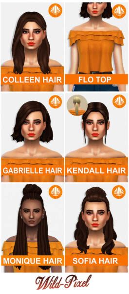 Imvikai Summer In Sulani Hair Collection ~ Sims 4 Hairs