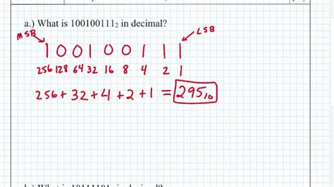 Binary To Decimal Equation
