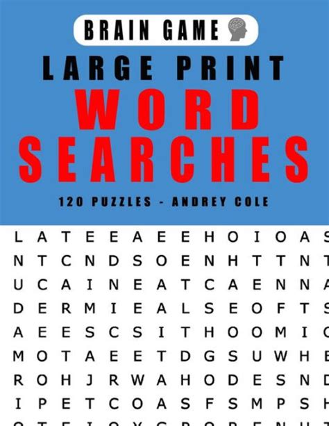 Brain Game Large Print Word Searches 120 Puzzles 120 Puzzles Word