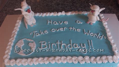 Coolest Pinky And The Brain Cake Cool Birthday Cakes Brain Cake Cake