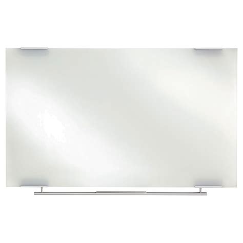 Clarity Glass Dry Erase Board With Aluminum Trim 60 X 36 White Surface Hobby Office Corp