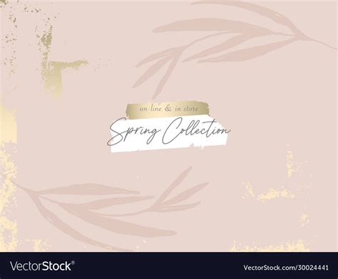 Trendy Chic Nude Pink Gold Blush Background Vector Image