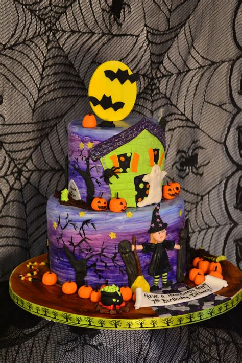Oh, just put a cupcake in it....: Halloween/birthday cake and cupcakes..