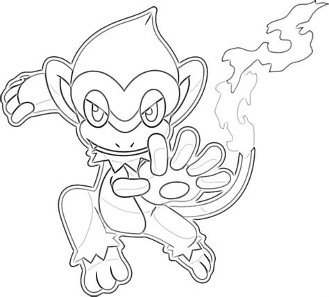 Cool Pokemon Monferno Coloring Page Free Printable Coloring Pages For