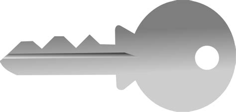 Shaded Grey Key Clip Art At Vector Clip Art Online Royalty