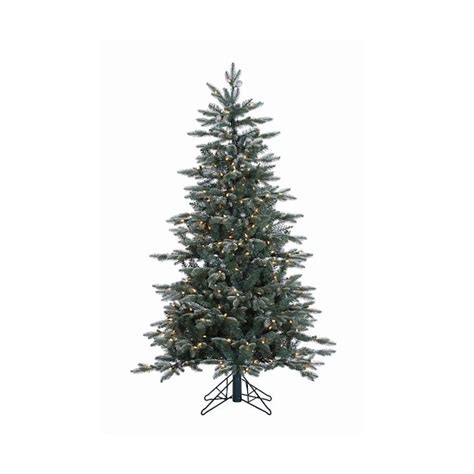 Vickerman 5 Ft Pre Lit Balsam Fir Slim Flocked Artificial Christmas