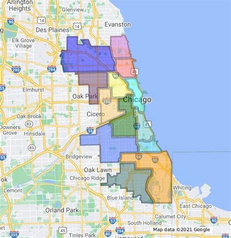 Map Of Chicago Police Zones Calumet City East Chicago Chicago