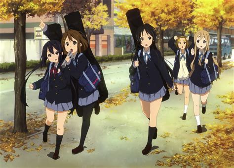 Hình Nền Anime Tóc đen đồng Phục Học Sinh K On Akiyama Mio