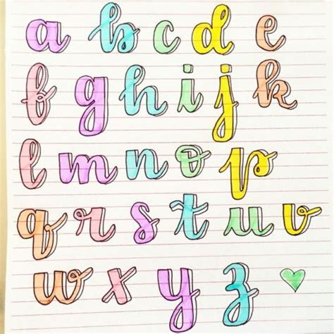 Inspiración Para Tipografías Bullet Journal Hand Lettering Alphabet