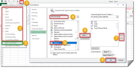 Quick Access Toolbar How To Excel