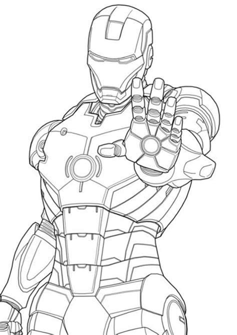 Ironman Coloring Pages Printable