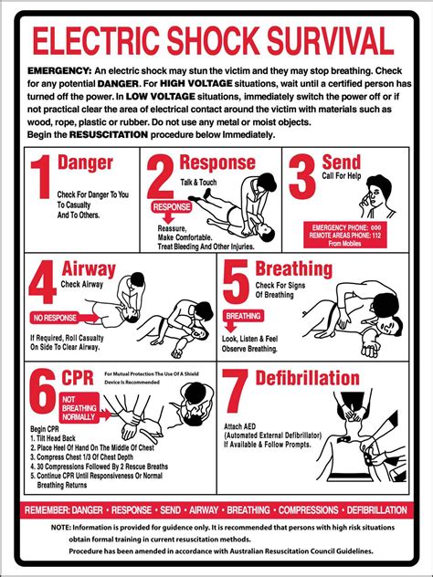 Electric Shock Survival Sign New Signs