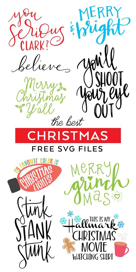 Best FREE Christmas SVG Files - Pineapple Paper Co.