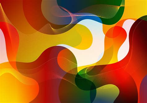 Abstract Vibrant Color Gradient Liquid Shapes Cool Background Design
