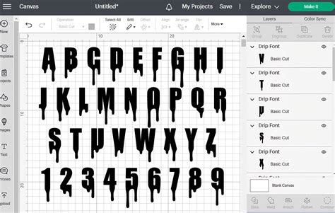 Dripping Font Svg Dripping Alphabet Dripping Cut Files Dripping