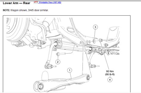 2003 Ford Taurus Rear Suspension Diagram