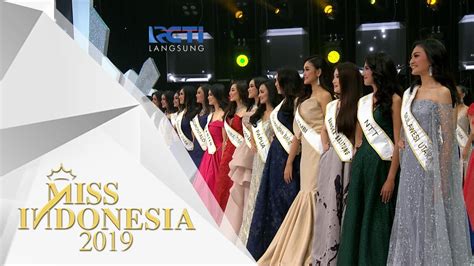 Pengumuman Pemenang Miss Kategori Miss Indonesia 2019 Youtube