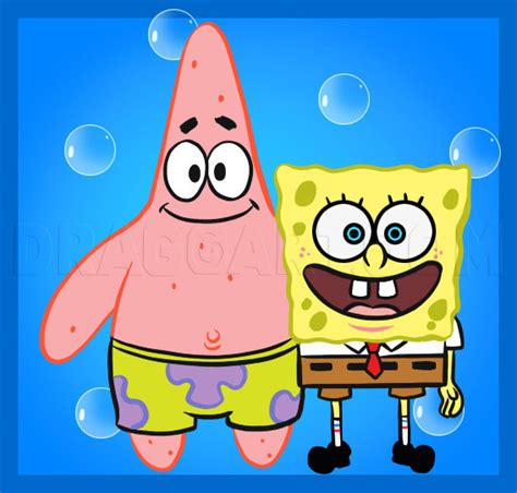 How To Draw Spongebob And Patrick Step By Step Drawing Guide By Dawn