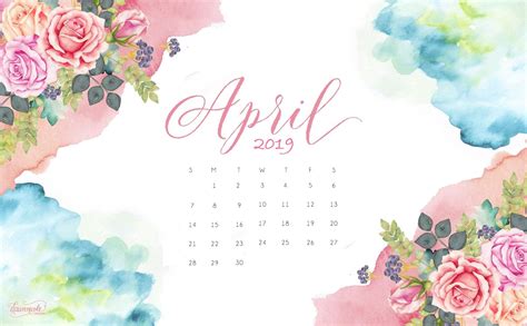 April 2019 Wallpaper Calendar Desktop Wallpaper Organizer Wallpaper