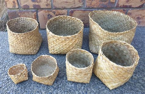 handmade flax basket harakeke basket maori flax weaving etsy uk