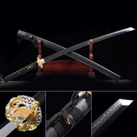 Épées De Samouraï Japonais Katana Véritable En Acier T10 Forgé à La