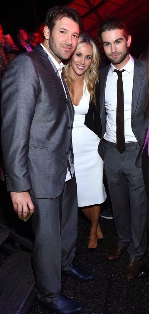 Chace Crawford With His Sister Candice And Her Husband Cowboys Quarterback Tony Romo At The