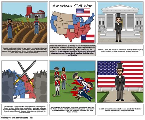 The Us Civil War Storyboard By A9189855