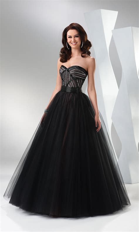 Elegant Black Tulle Ball Gown Fl P1566 By Maggie Sottero Black Ball