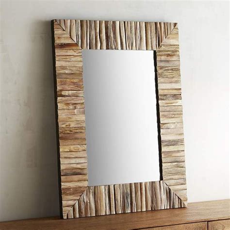 Eternal Natural Wood Framed 30x40 Mirror Wood Framed Mirror Wooden